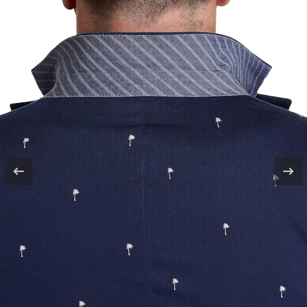 Oak Hill • Palm Print Cotton Sport Coat - Picture 3 of 14